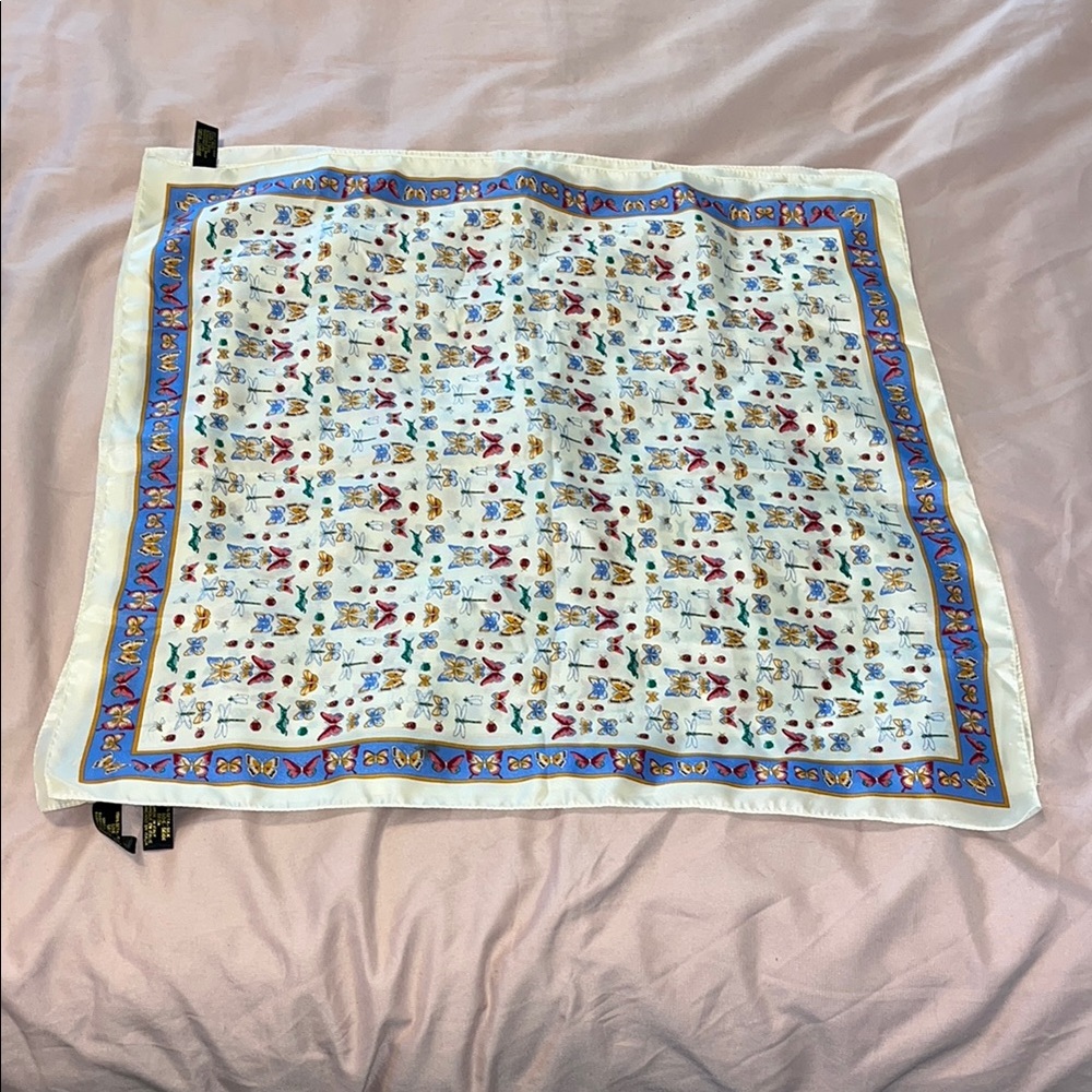 Elegant Multicolor Silk Scarf